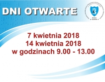 7 i 14 kwietnia 2018 - Dni Otwarte w naszym Ośrodku